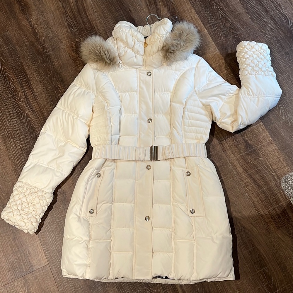 Betsey Johnson Ivory Winter Coat
